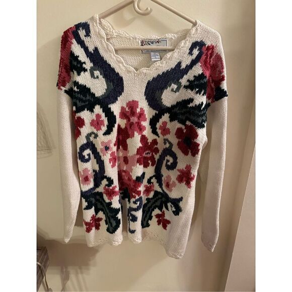 Vintage Golden Touch V-Neck Sweater - Picture 1 of 3